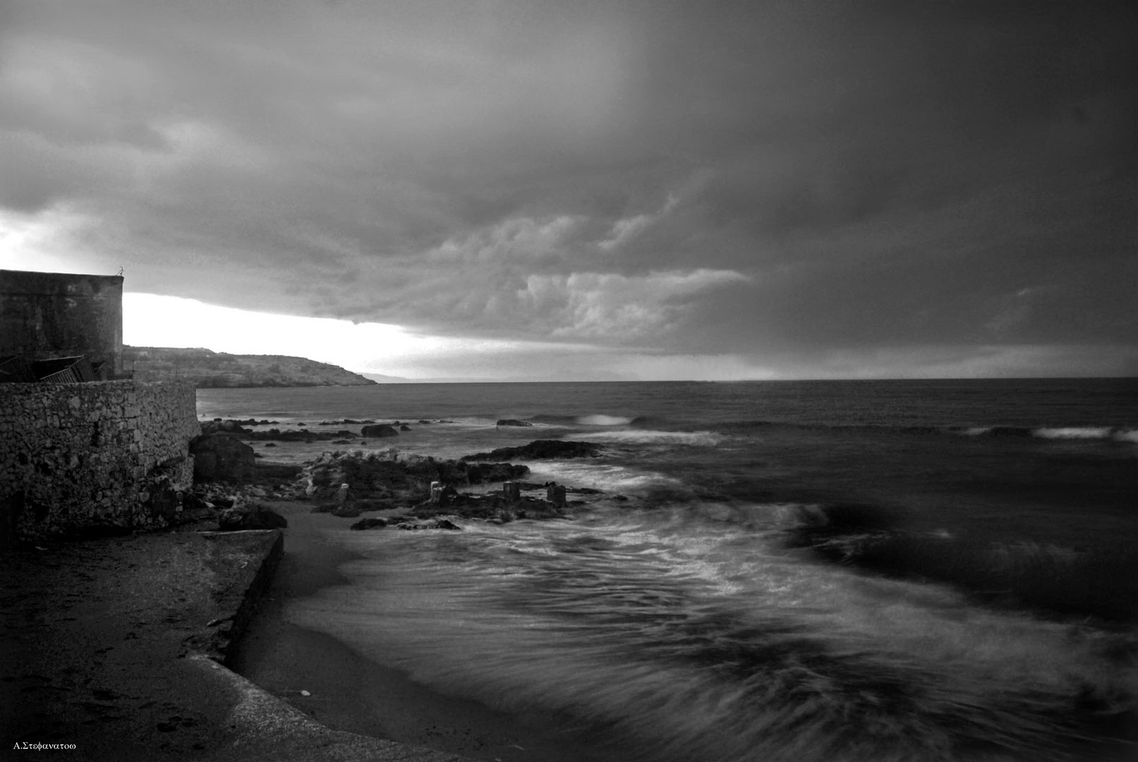 Pier in early morning rise