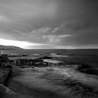 Pier in early morning rise