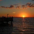 Pier in Florida bei Sonnenuntergang