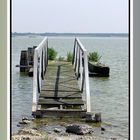 Pier in lake