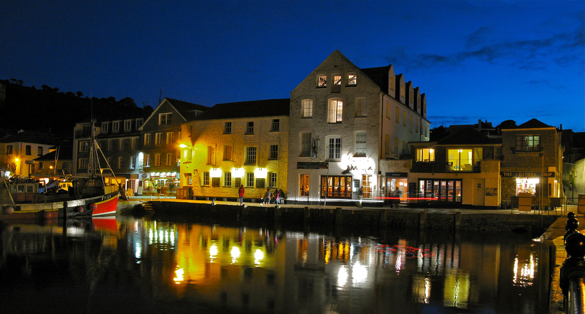 Pier in Mevagissey am Abend