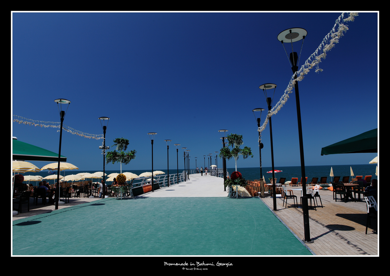 Pier in the city Batumi