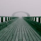 Pier in the morning mist