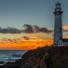 Pigeon Point Lighthouse, CA. __ Sonnenuntergang