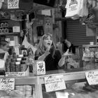 Pike Place Fish Market! Will she catch it?