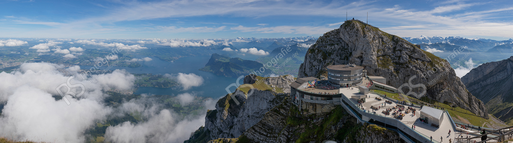 Pilatus - Blick auf Luzern & Vierwaldstätter See