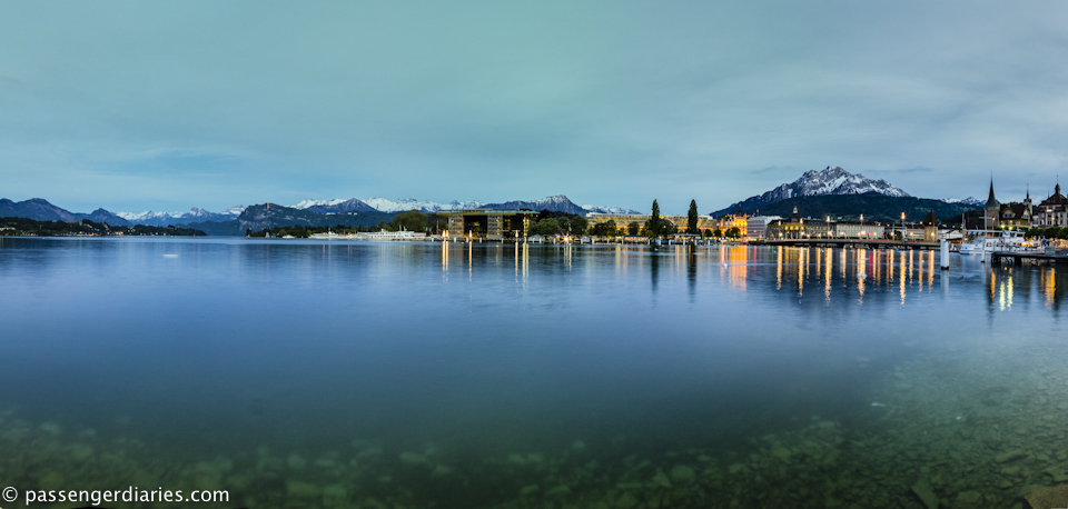 Pilatus Mountain at dusk