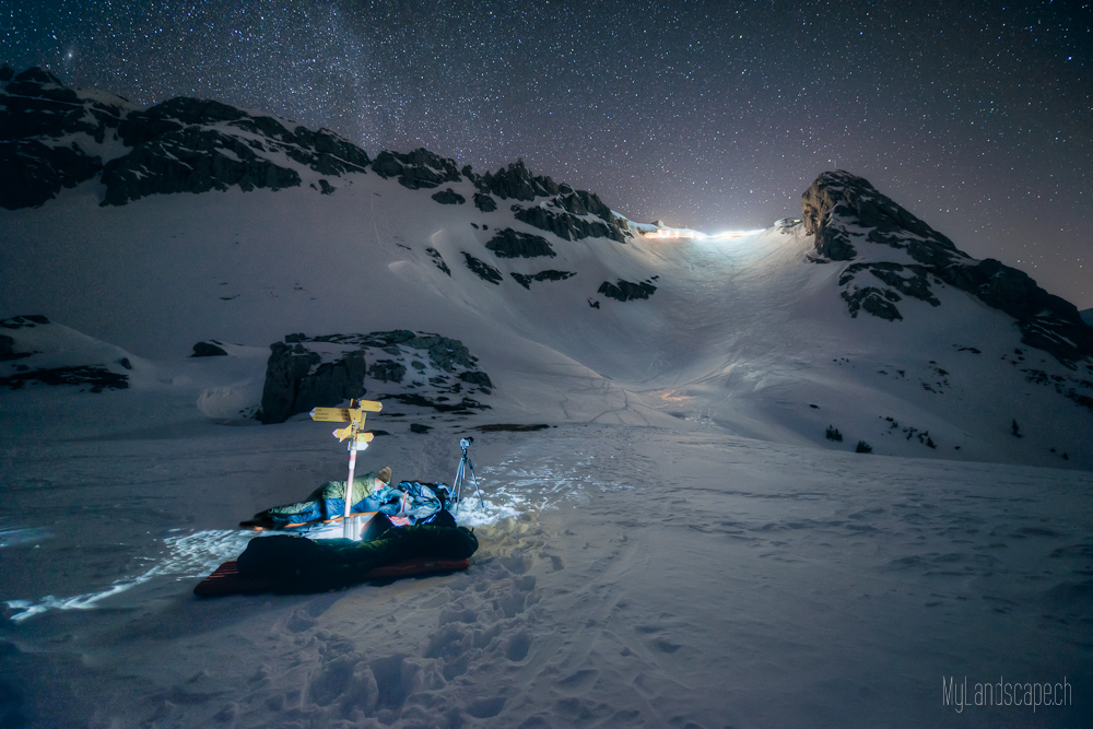 ^ Pilatus: Nachtlager bei den Chilchsteinen