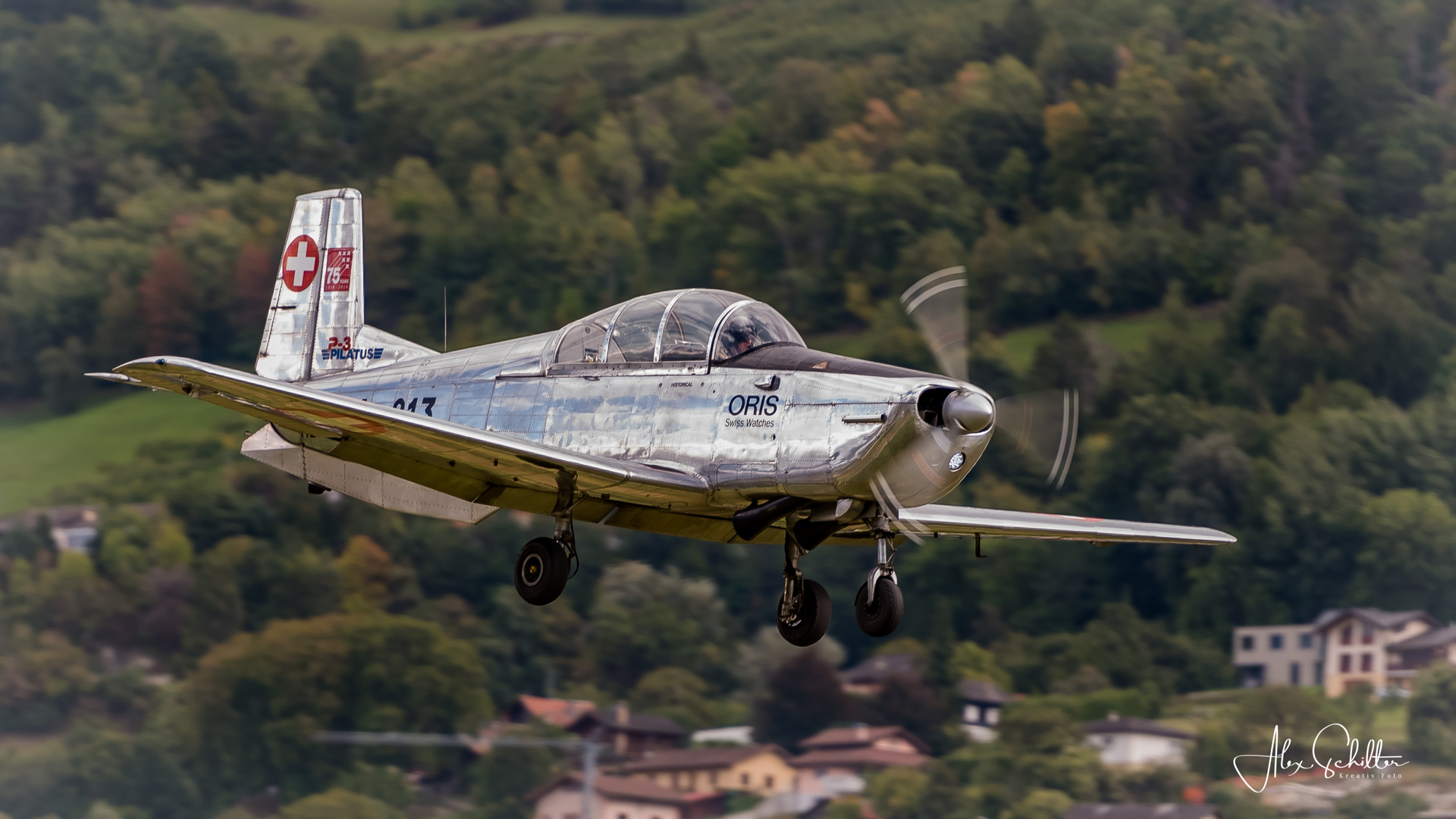 "...Pilatus P-3 Trainer...Breitling Air Show Sion..." 