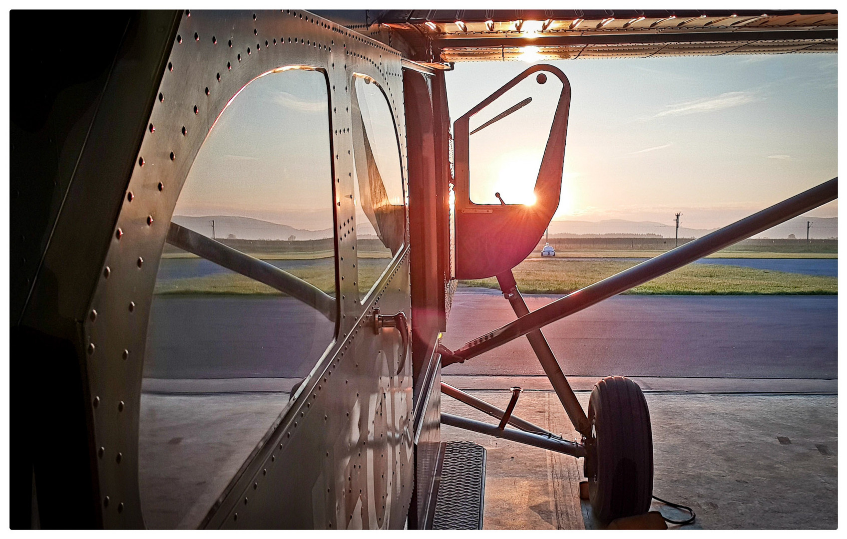 Pilatus PC6 am Morgen 