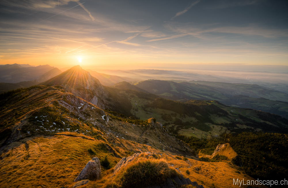 Pilatuskette: Sonnenuntergang Mittaggüpfi