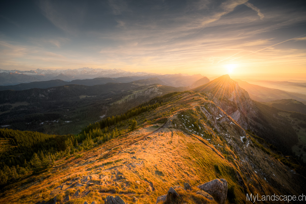 Pilatuskette: Sonnenuntergang Mittaggüpfi zum Zweiten