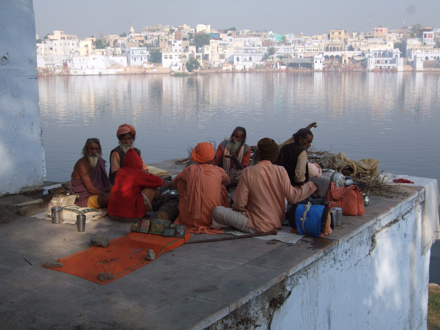 Pilger auf dem Weg nach Pushkar