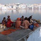 Pilger auf dem Weg nach Pushkar