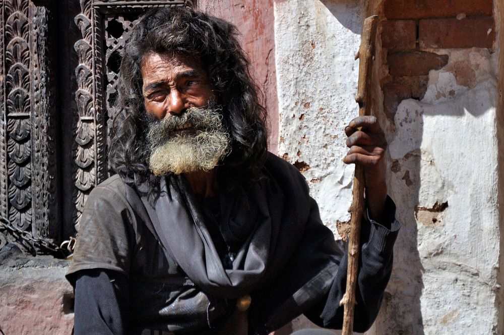 Pilger in Bhaktapur