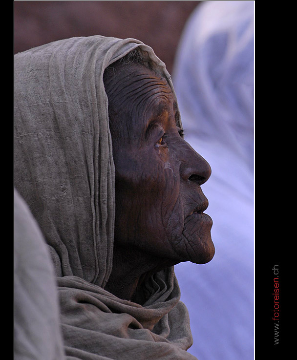 Pilgerin in Lalibela