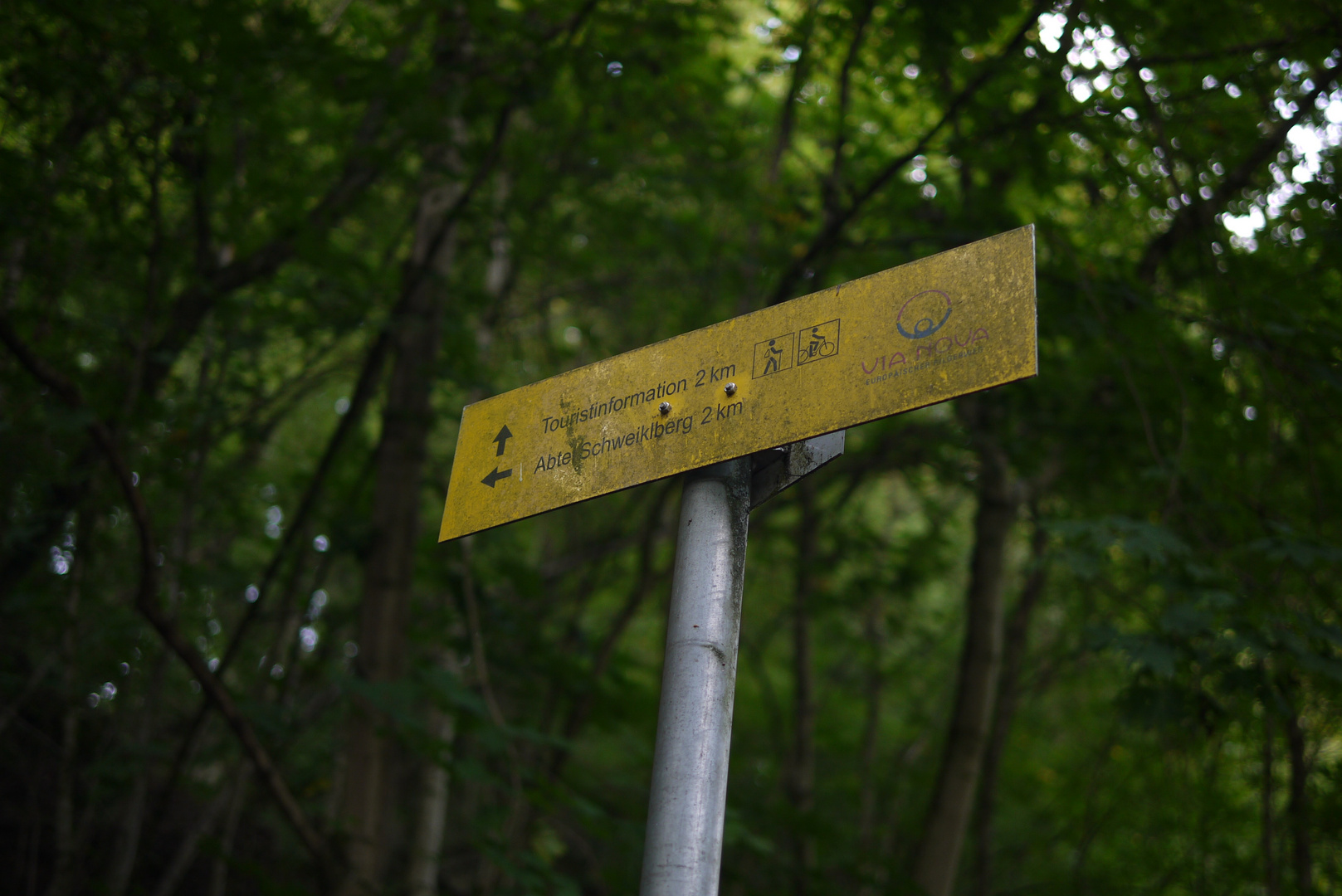 Pilgerwanderweg - Hinweisschild