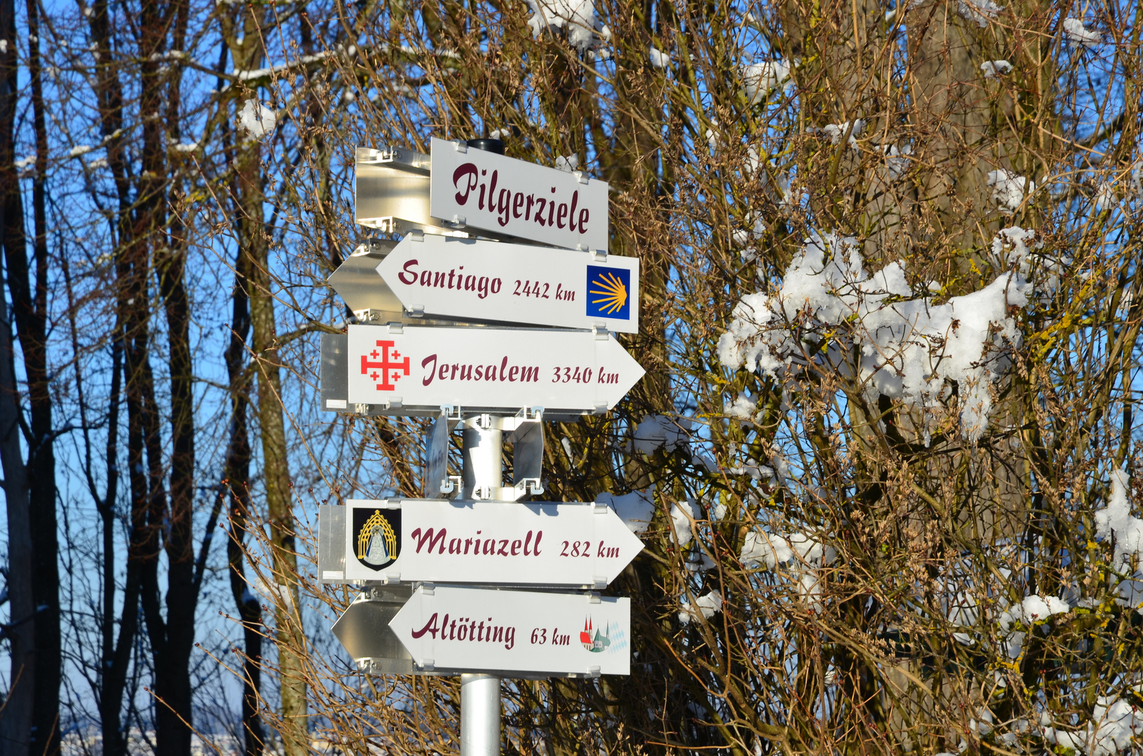 Pilgerziele, für einen Nachmittagsspaziergang zu weit