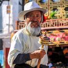 Pilgrim at Barkhor, Lhasa