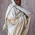 [ Pilgrim at Lalibela ]