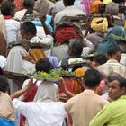 pilgrims and their offerings