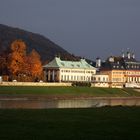 Pillnitz mit den letzten Sonnenstrahlen