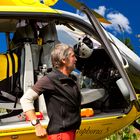 Pilot Manfred Egger hat seine EC 135 sicher aufgesetzt