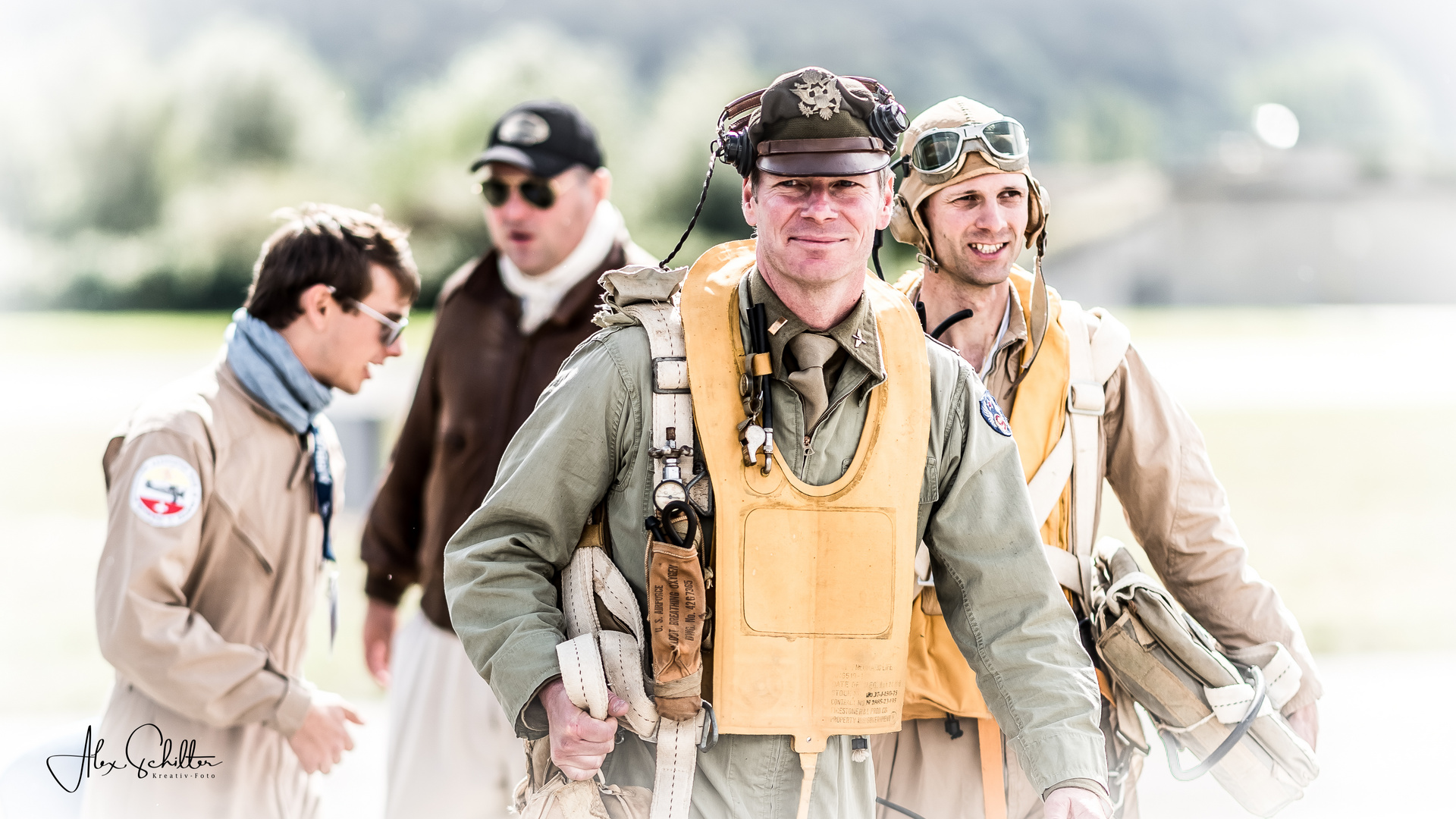 "...Pilots...at the Breitling Airshow Sion..."