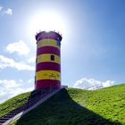 Pilsumer Leuchtturm im Gegenlicht