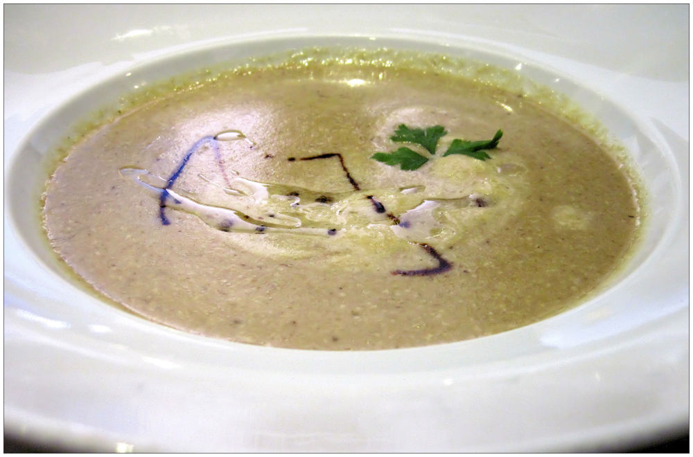 Pilz-Cremesuppe von Waldpilzen