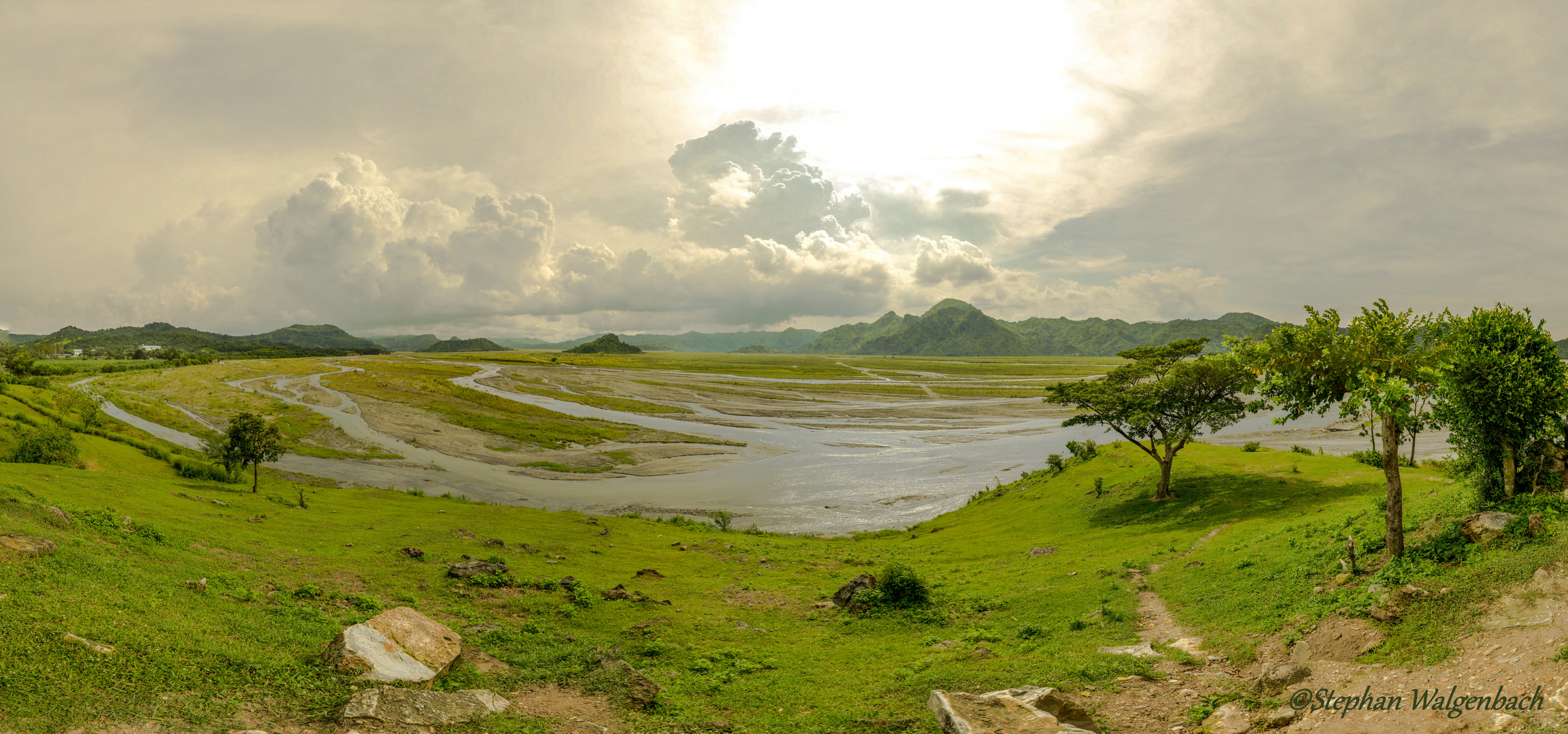 Pinatubo Gebiet Luzon Philippinen Panorama