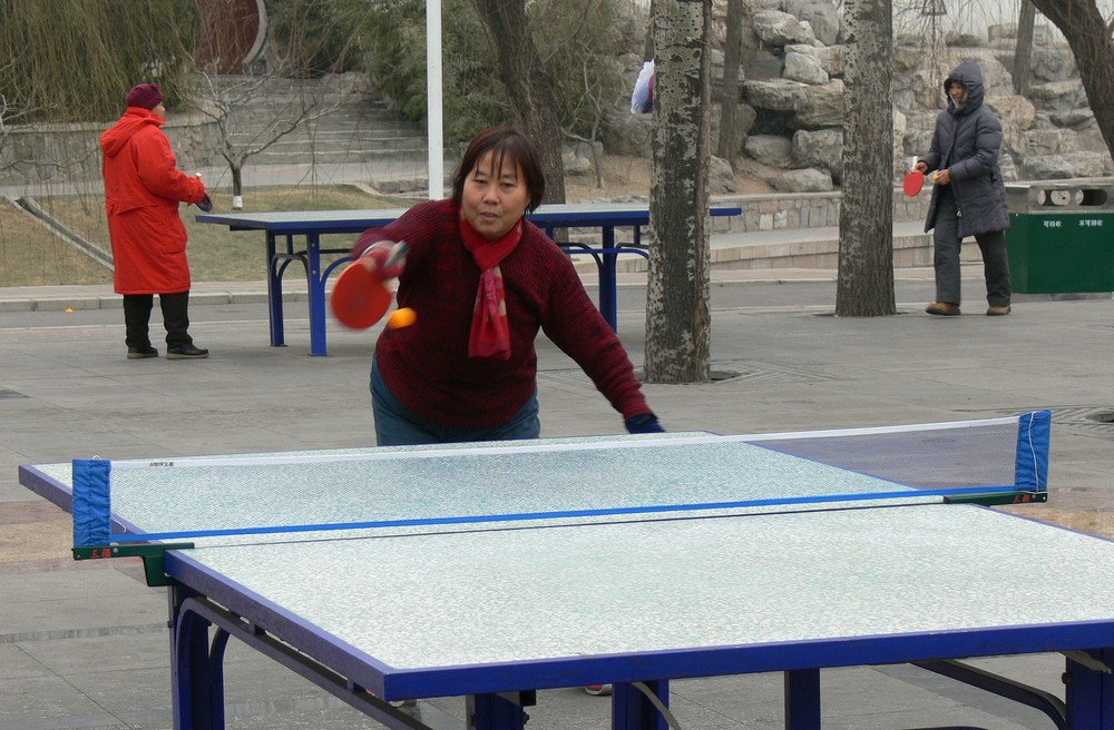 Ping-Pong-Fun..... bei - 10 Grad