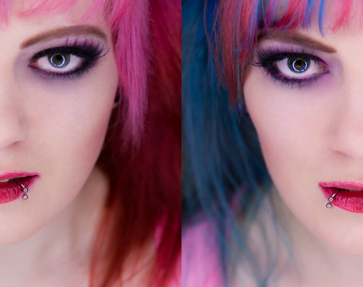 pink and blue two