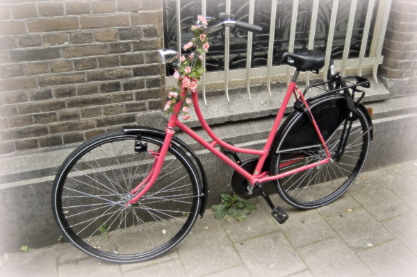 pink bicycle