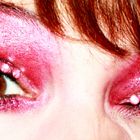 pink brown eyes