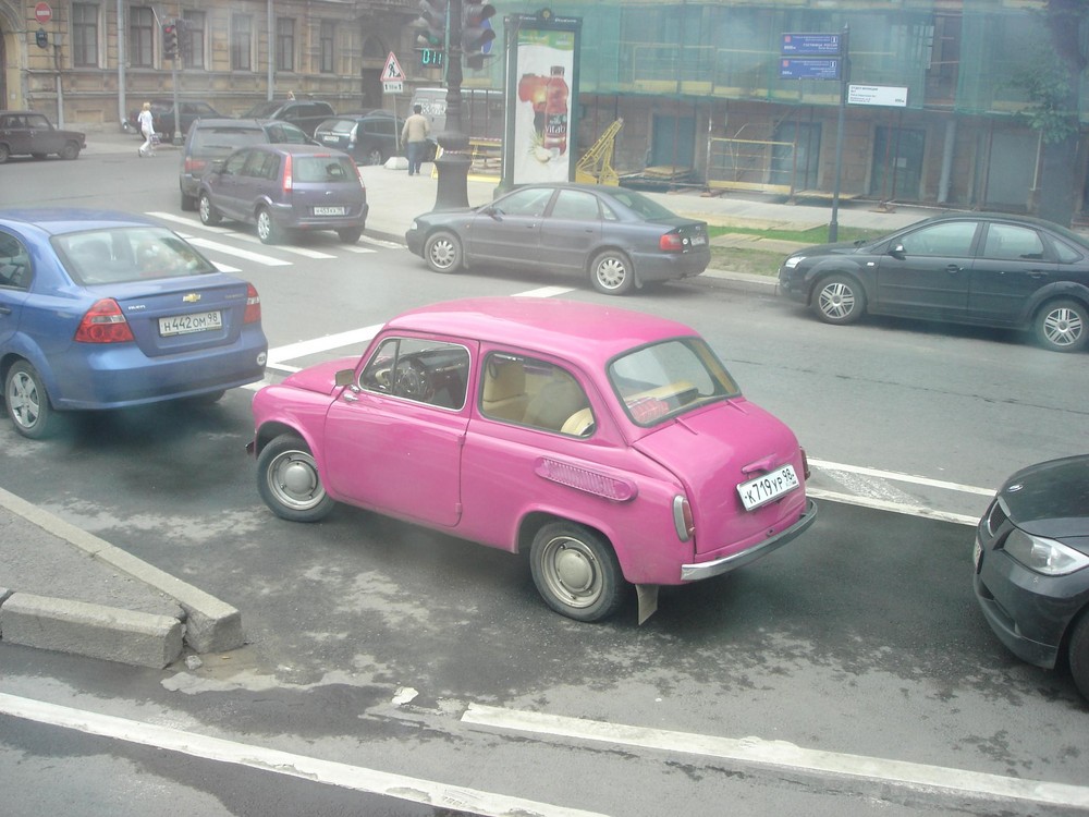 Pink car