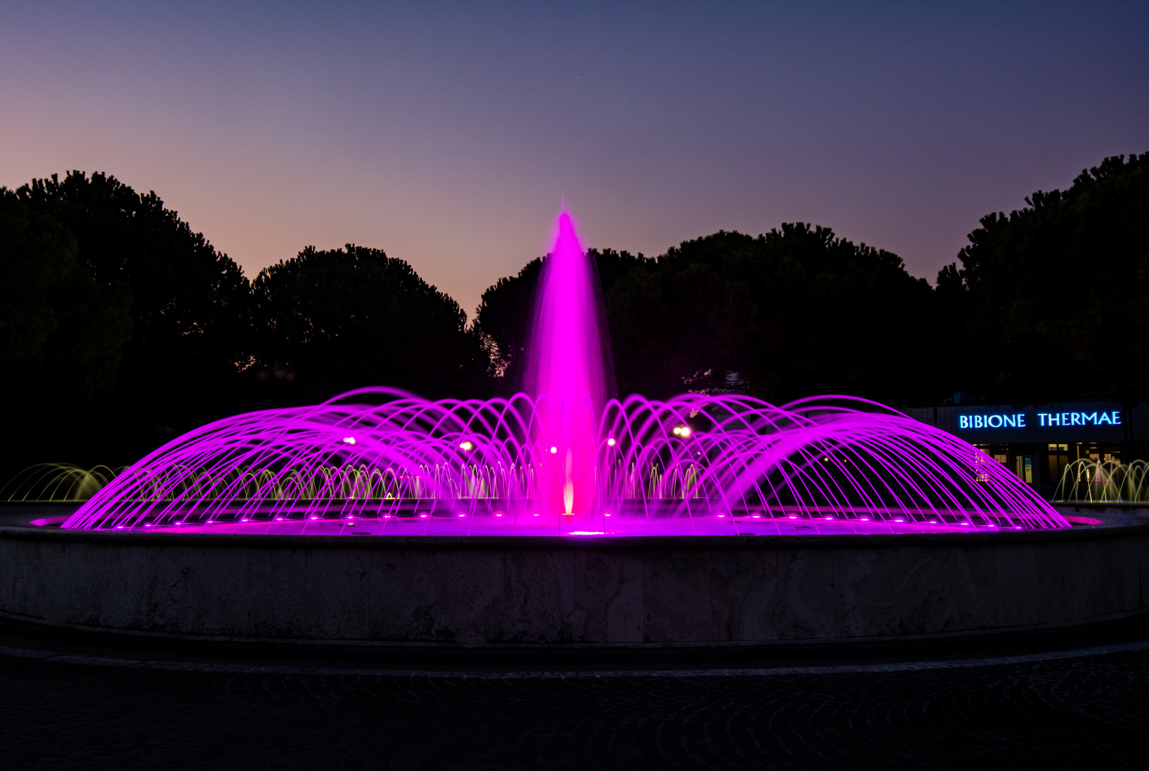 pink fountain