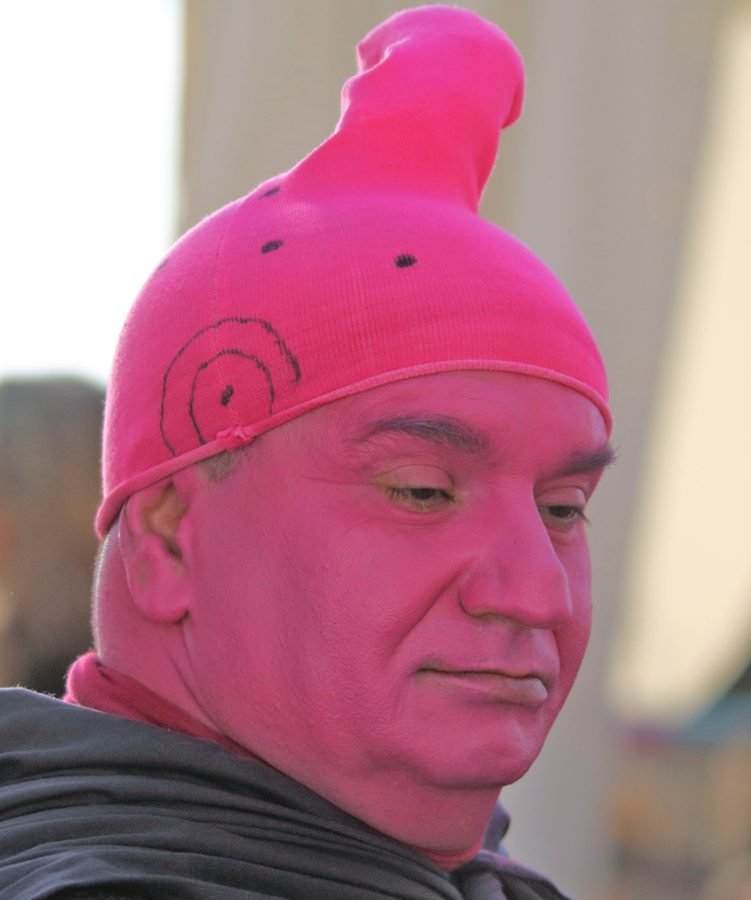 Pink man