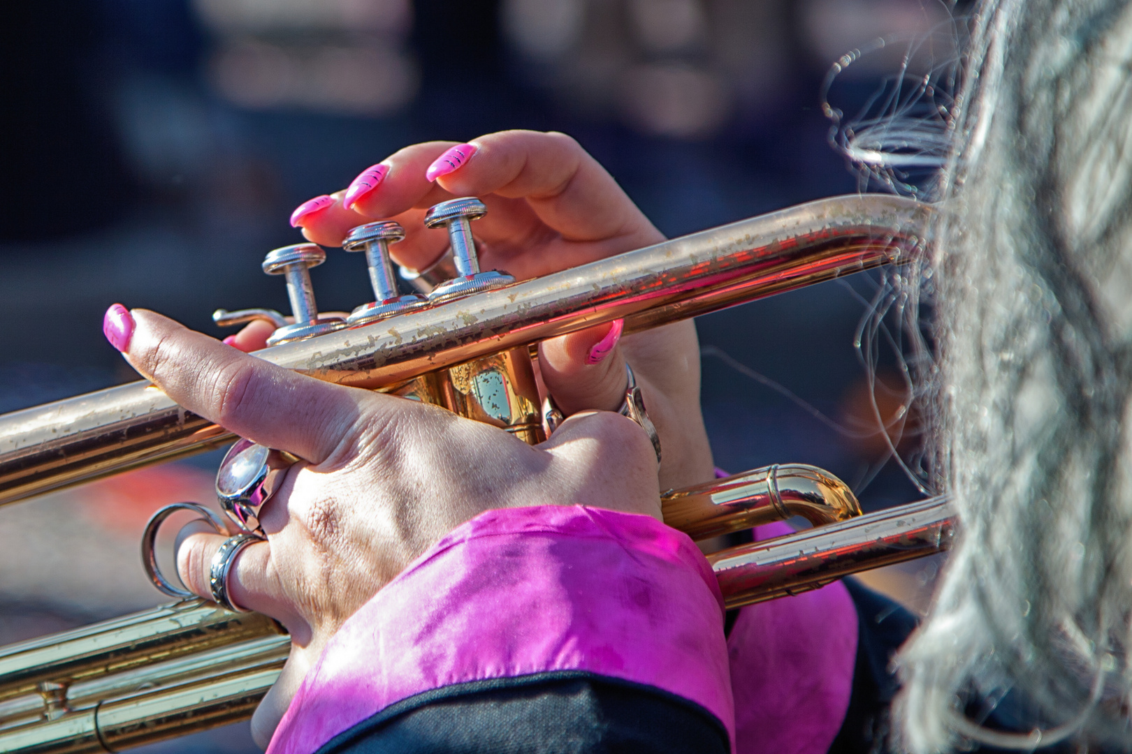 Pink Nails & Brass