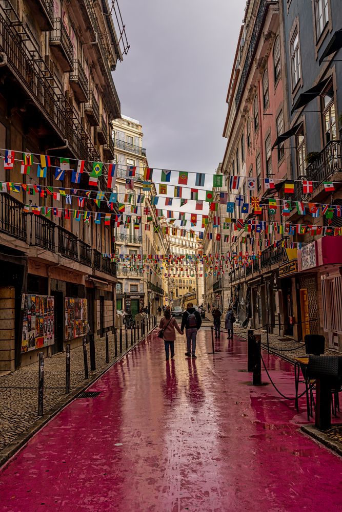 pink road  Lissabon