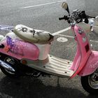 Pink scooter