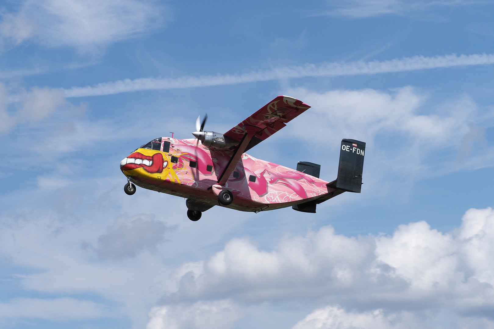 Pink Skyvan OE-FDN