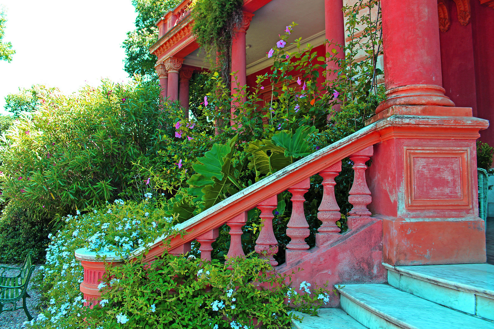 Pink stairway, Villa Ocampo,San Isidro