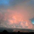 pink sunset storm