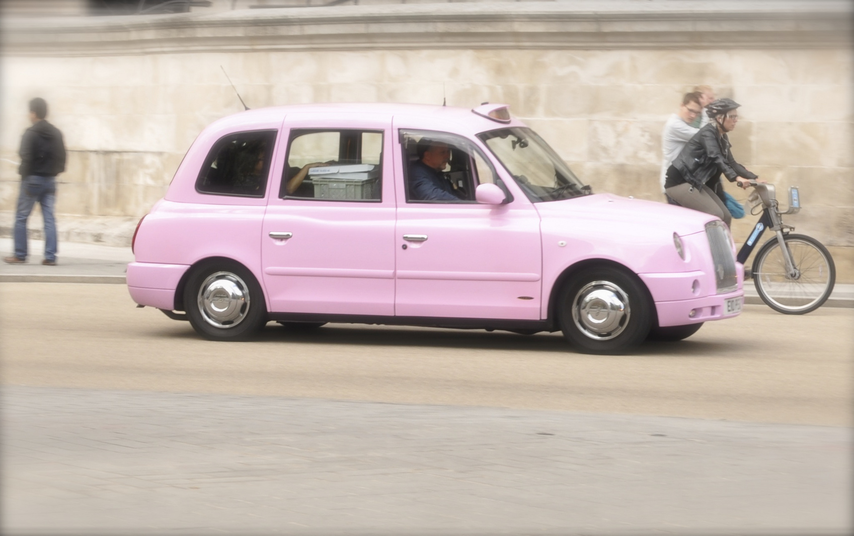 pink taxi