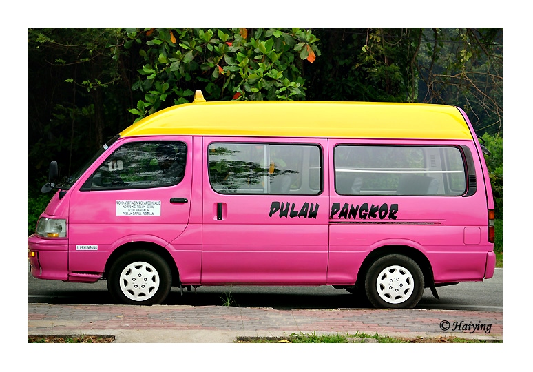 Pink taxi!