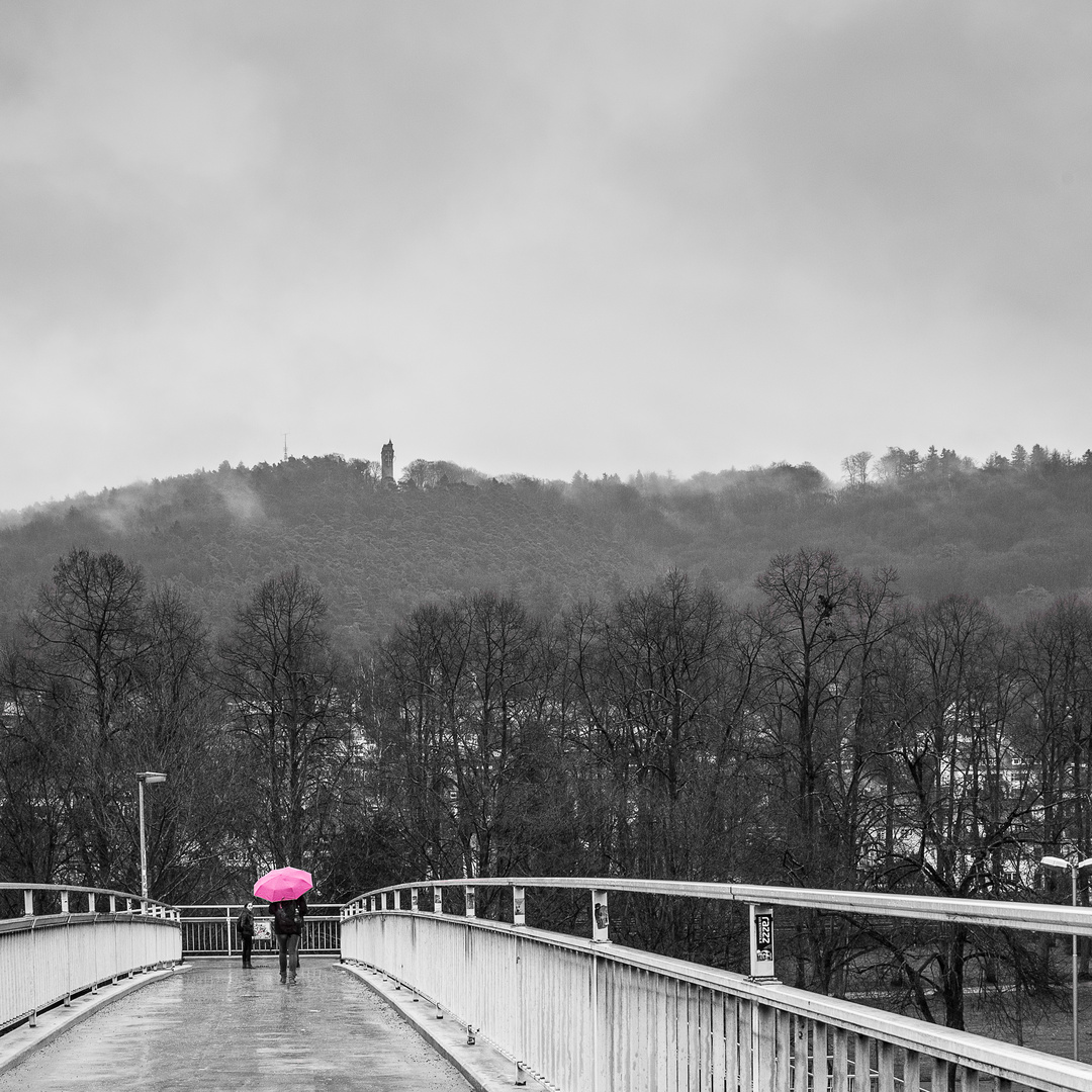 Pink umbrella