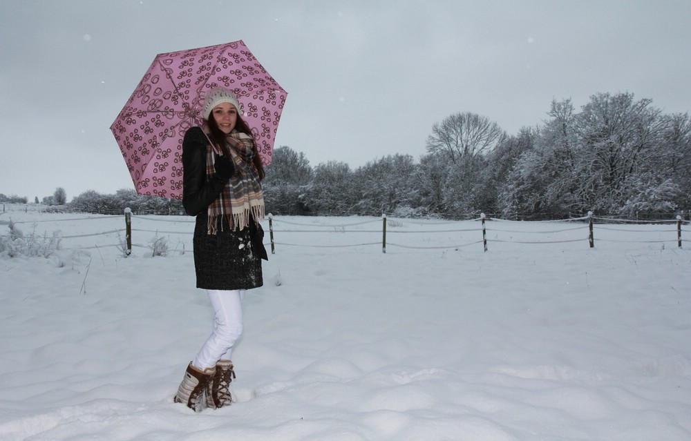 Pink umbrella