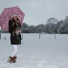 Pink umbrella