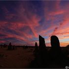 Pinnacles at sunset